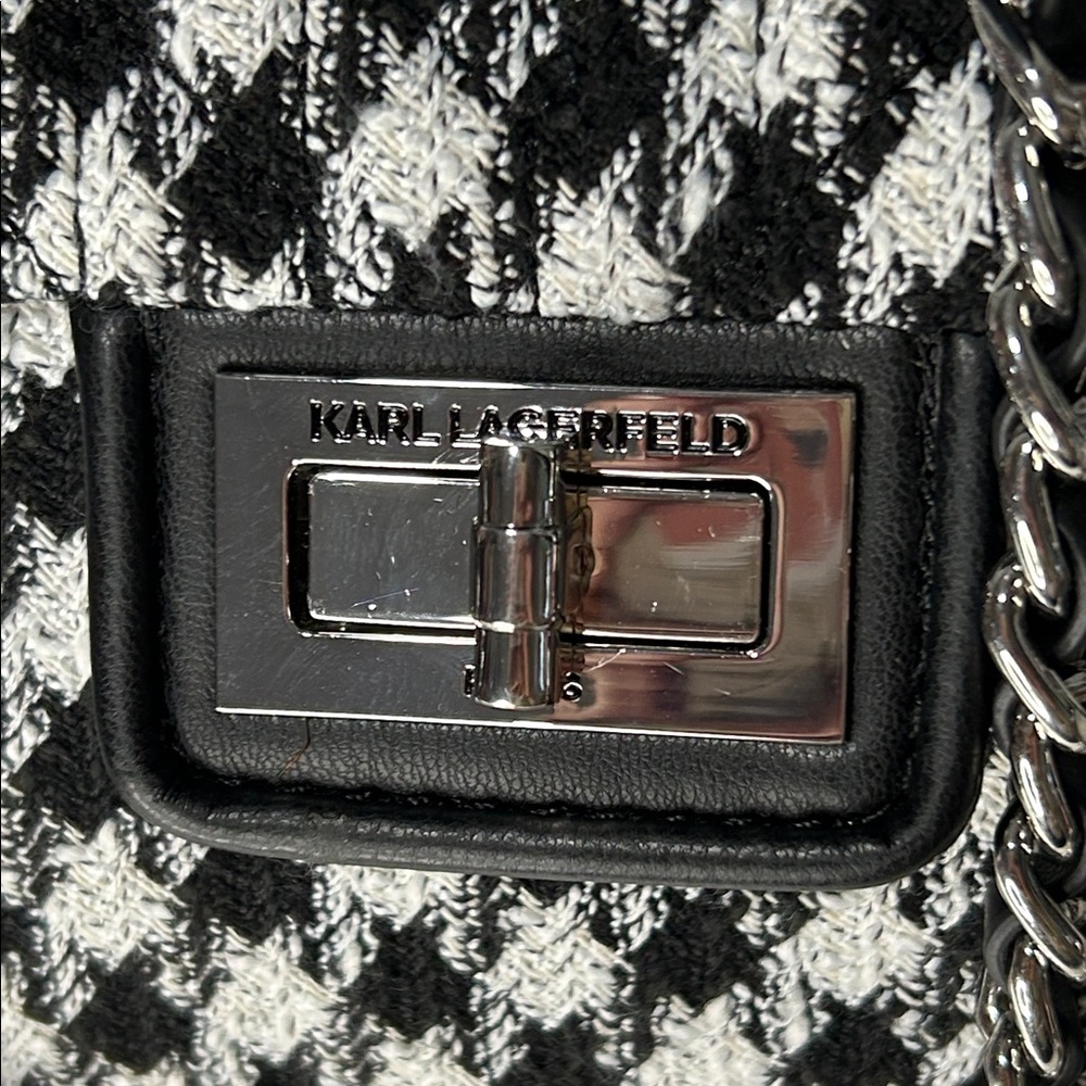 Karl Lagerfeld Black And White Bag brand new - Picture 2 of 7